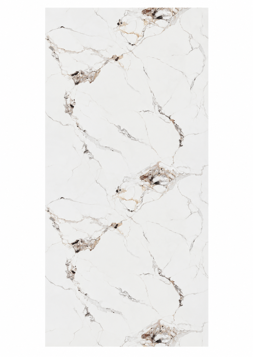 PVC mramorna zidna obloga – Calacatta bijela | 280x122 cm
