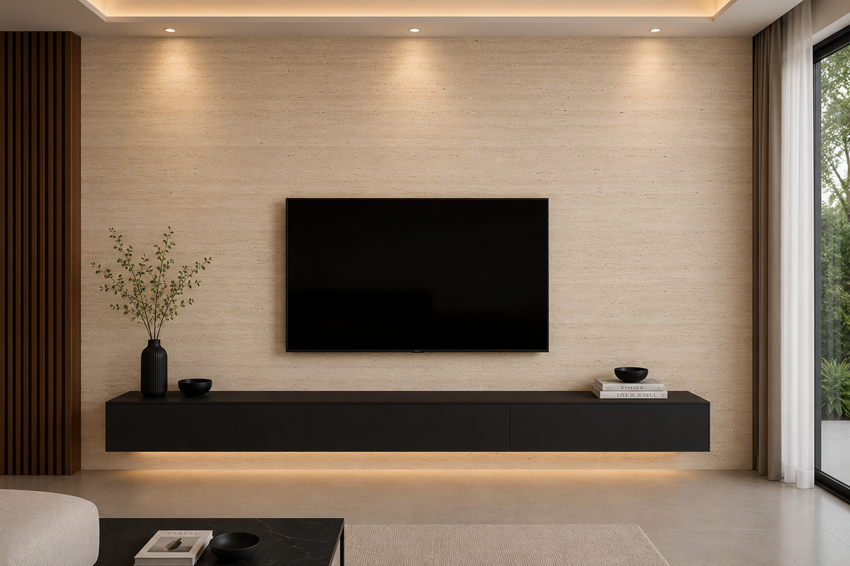 Fleksibilni kamen Zlatni Travertin | 120x60 cm – zidna obloga
