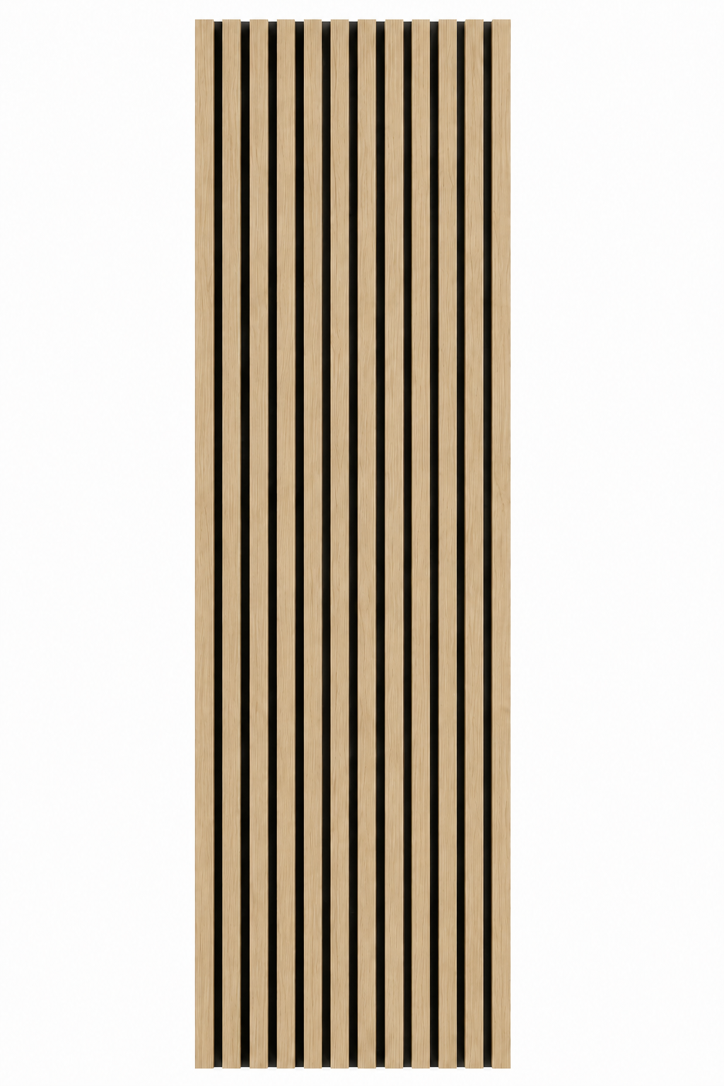 Akustični zidni panel Svijetli Hrast | 270x60 cm | MDF letvice 35 mm