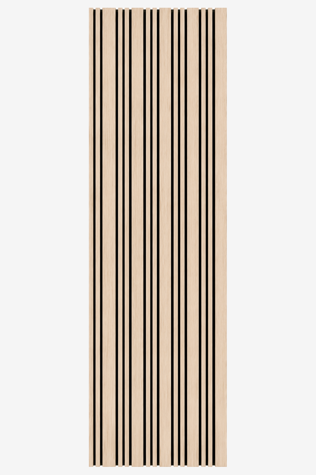 Akustični zidni panel Svijetli Hrast | 270x60 cm | Nejednake letvice