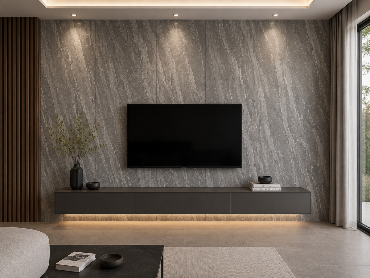 Fleksibilni kamen Sivi Mramor | 120x60 cm – zidna obloga