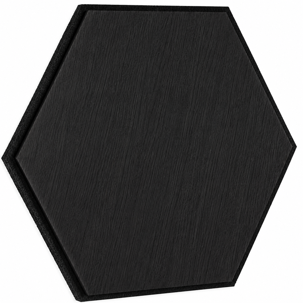 Akustični zidni panel Heksagon Crni Hrast | 30x29.5 cm