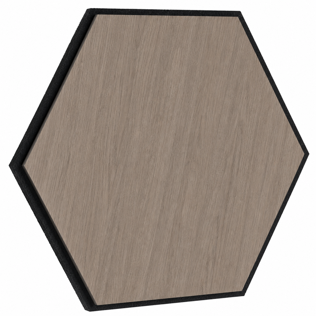 Akustični zidni panel Heksagon Smeđi Hrast | 30x29.5 cm